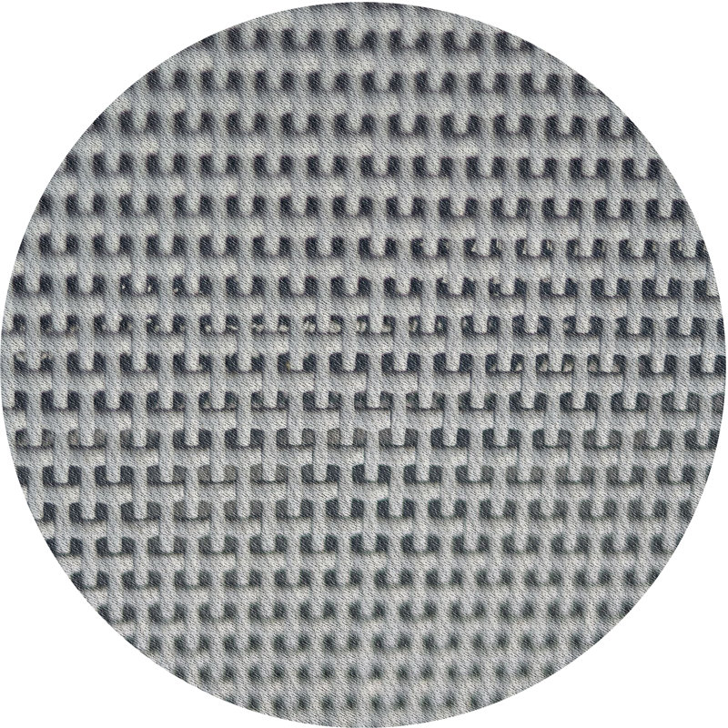 Tapis gris Verdia, Rond 5 pi