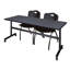 Table de nidification Nickls, 2 chaises empilables-32668119-32668141