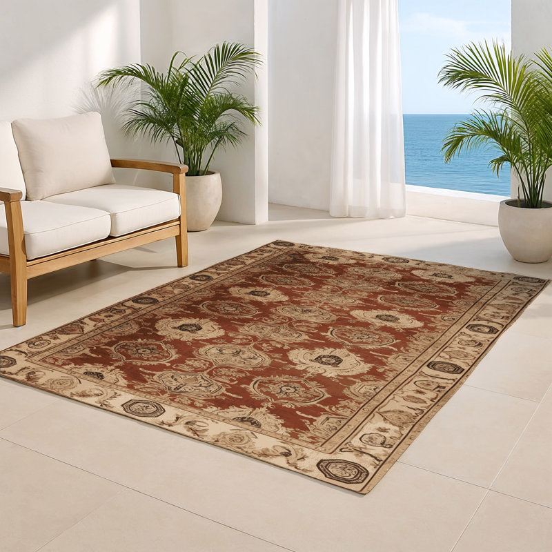 Tapis d'intérieur et d'extérieur brun français, Rectangulaire 2 pi x 3 pi