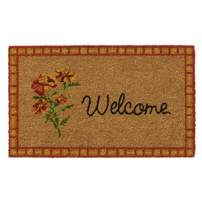 Marigold Welcome 18x30 Outdoor Doormat