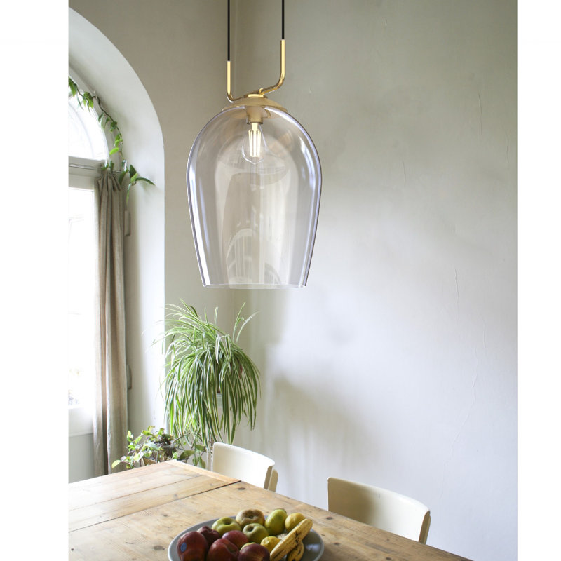 Kiro 1 - Light Single Pendant, Large Black, 12" H x 10" W x 10" D