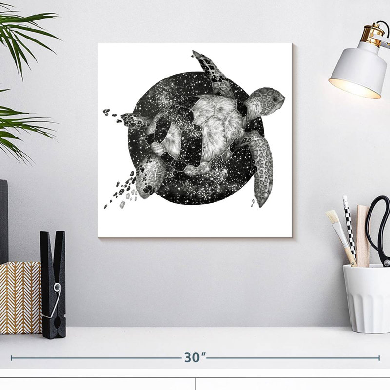 Brampt Cosmic Sea Turtle, 16" H x 16" W