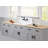 Kingston Brass Arcticstone 30-Inch Solid Surface White Stone 2-Hole Single Bowl Top-Mount Kitchen Sink