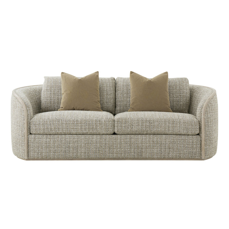 Toulon Chalk Tweed Sofa, Gray