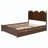 Charming Platform Bed with Drawers and Pull-Out Trundle for Versatile Use-1042010935
