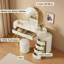 Luxury Makeup Vanity Desk With 3-colour Led Mirror, Adjustable Length, 6 Drawers And Stool