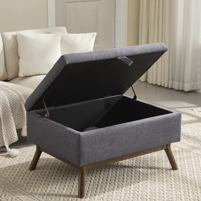 Banc de rangement Mid-Century Modern