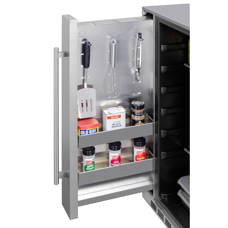 24" Stainless Steel Undercounter Smart Mini Refrigerator