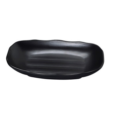 Black Pearl Rectangular Melamine Bread and Butter Plate
