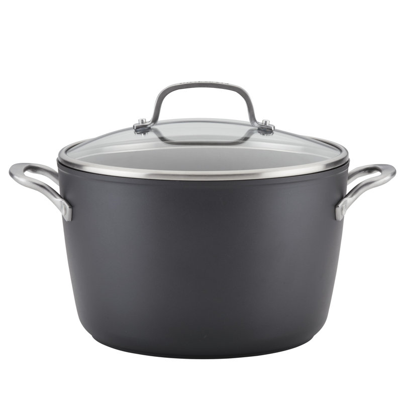 KitchenAid Hard-Anodized Induction Nonstick Stockpot with Lid, 8-Quart