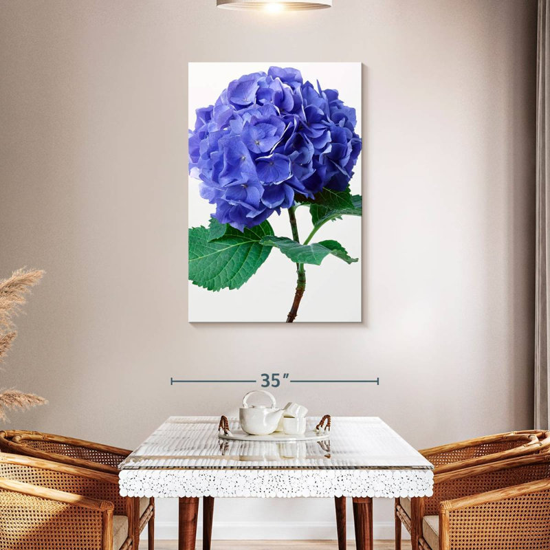 Harnek Blue Hydrangea Flowers, 45" H x 30" W