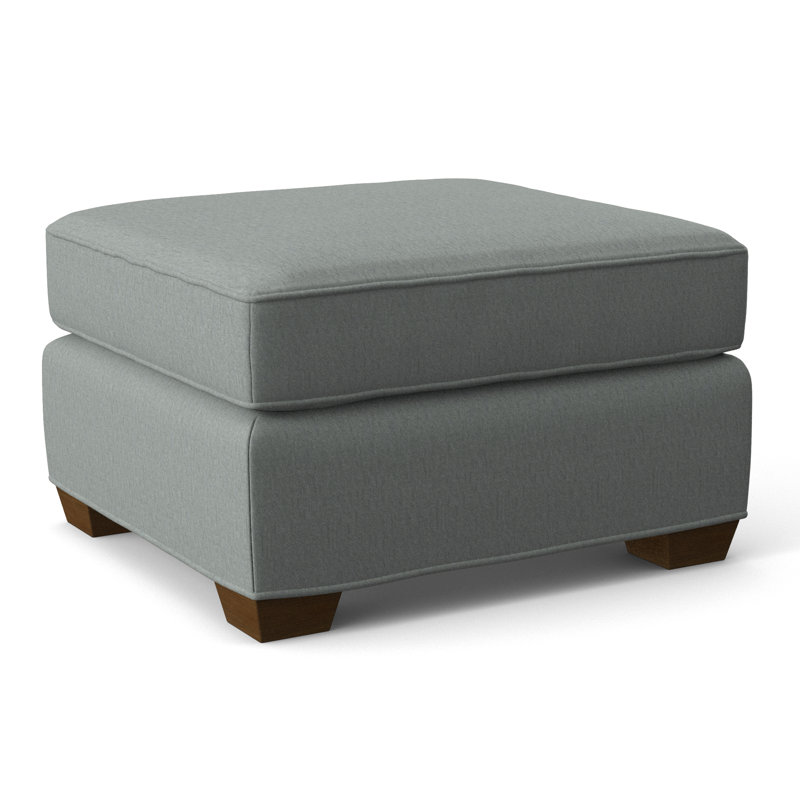 Colton Ottoman, Parchment Polyester 71582L14, Bridgeton
