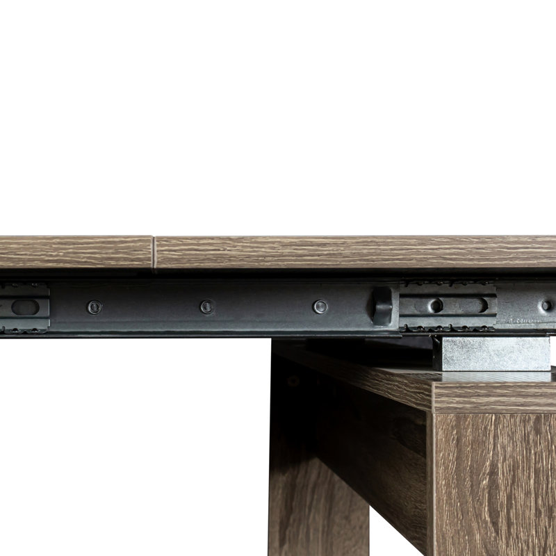 Extendable Console Desk, 118.50in Long, Multifunctional & Build, Space Saving, Brown Color, 121.02lb Table, Expandable, Classic Beauty, 118*36.17*30.52in,