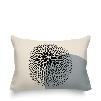 Coussin décoratif intérieur / extérieur en polyester filé floral Bavière