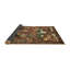 Tapis vert/brun/beige traditionnel Ellert-920135203