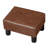 Flannel Small Footstool Ottoman For Footrest, Modern Rectangle Step Stool Extra Seating With Non-Skid Plastic Legs For Living Room, Couch, Entryway-262382567