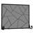 Iron Geometric Fireplace Screen