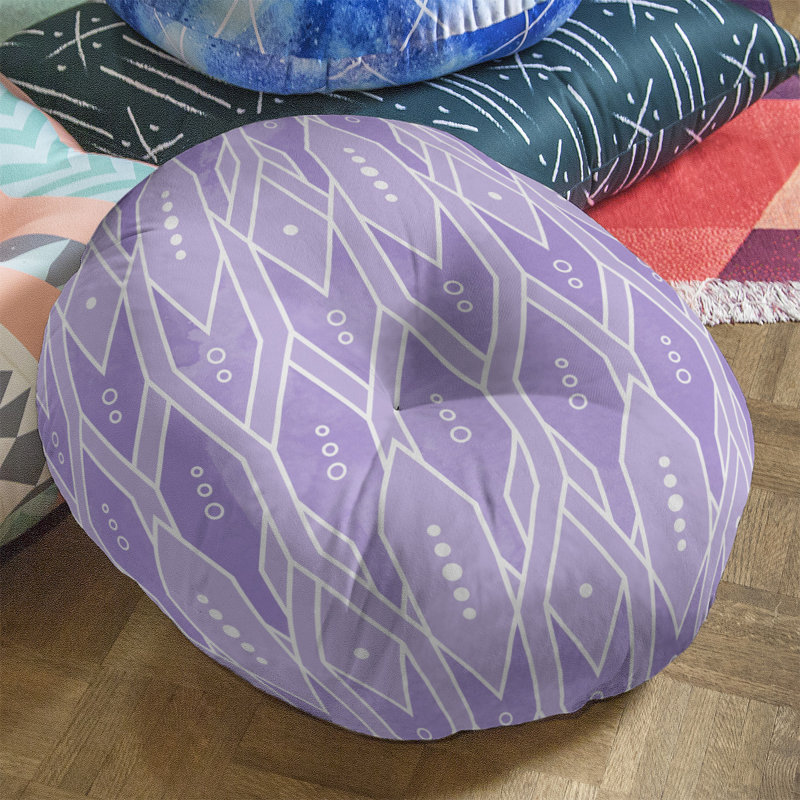 Coussin de sol, 30 po x 30 po, Mauve