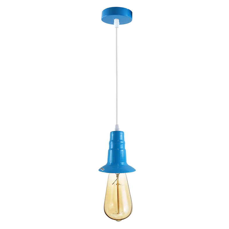 Kingsville 1 - Light Single Pendant, Light Blue