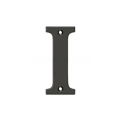 Deltana RL4I-10B 4" Residential Letter I; Oil Rubbed Bronze Finish