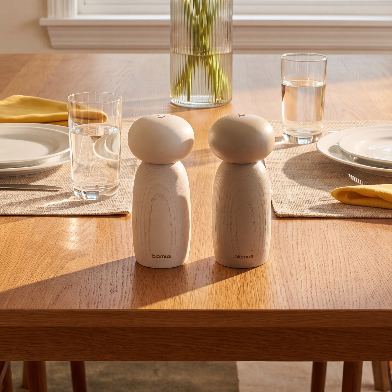 MOLI Wood Salt and Pepper Mill Set