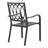 5-piece Metal Patio Dining Set With Umbrella Hole And 4 Stackable Chairs