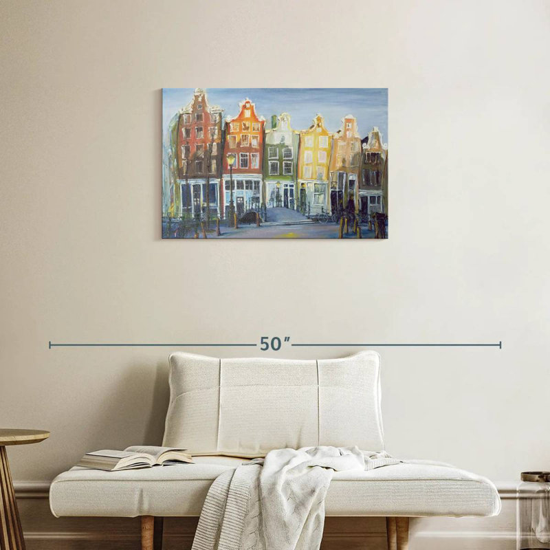 Les maisons Sireci à Amsterdam, H 20 po x l 30 po