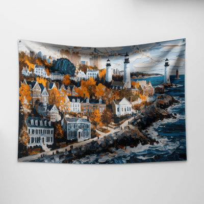 Tapisserie murale «USA State Massachusetts»