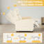 Fauteuil inclinable de 26,77 po de largeur, canapé simple ergonomique réglable, siège rembourré épaissi, inclinaison du dossier et des pieds, siège de cinéma maison moderne-125525037
