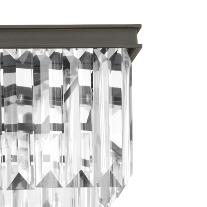 Lustre à 4 lumières Galene, Bronze antique