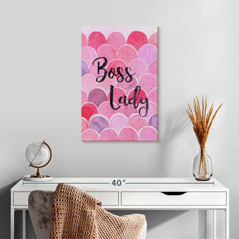 Tergel Boss Lady Typography, 24" H x 16" W
