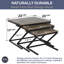 Ensemble de 3 tables gigognes en bois Mango avec base en métal noir