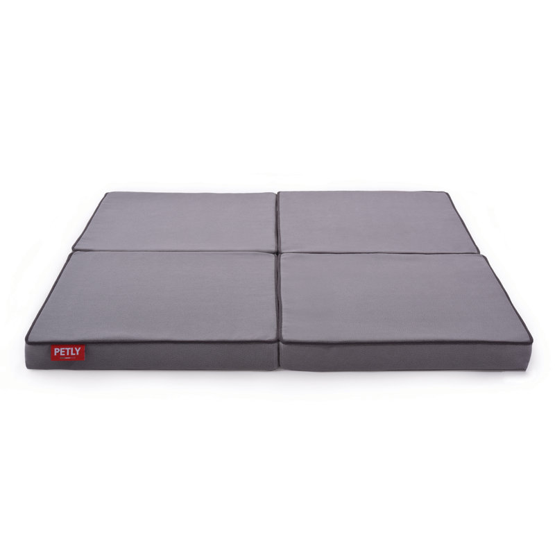 Orthopedic Microfibre Pet Bed, Light Grey