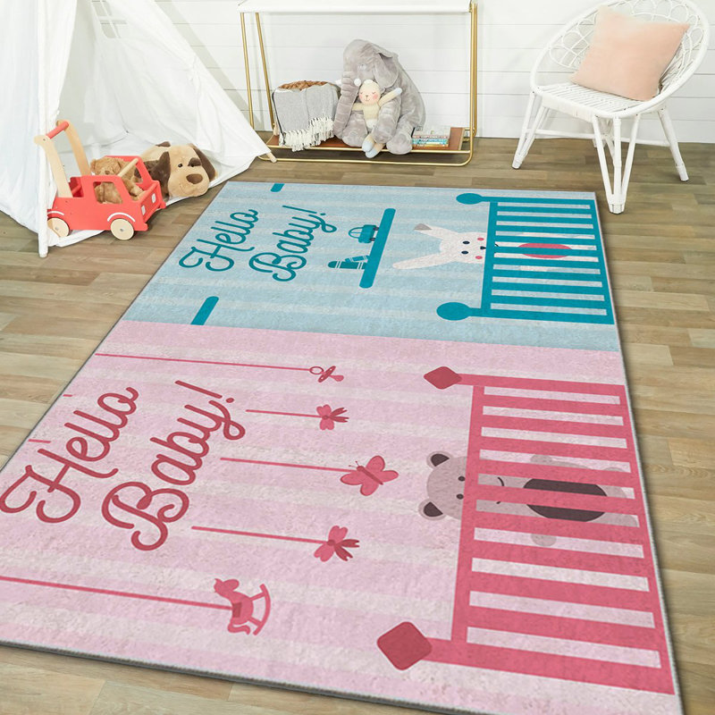 Tapis luxueux (2,6 x 4,6 pieds), 100% polyester, 740 g / m² | Tissu de velours doux, envers en feutre antidérapant, éponge stratifiée pour le confort | Antibactérien, lavable à la machine à 30 ° C | Élégante décoration intérieure