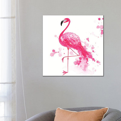 Flamingo I - Wrapped Canvas Painting