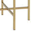Table de bout avec plateau rond et pieds en métal