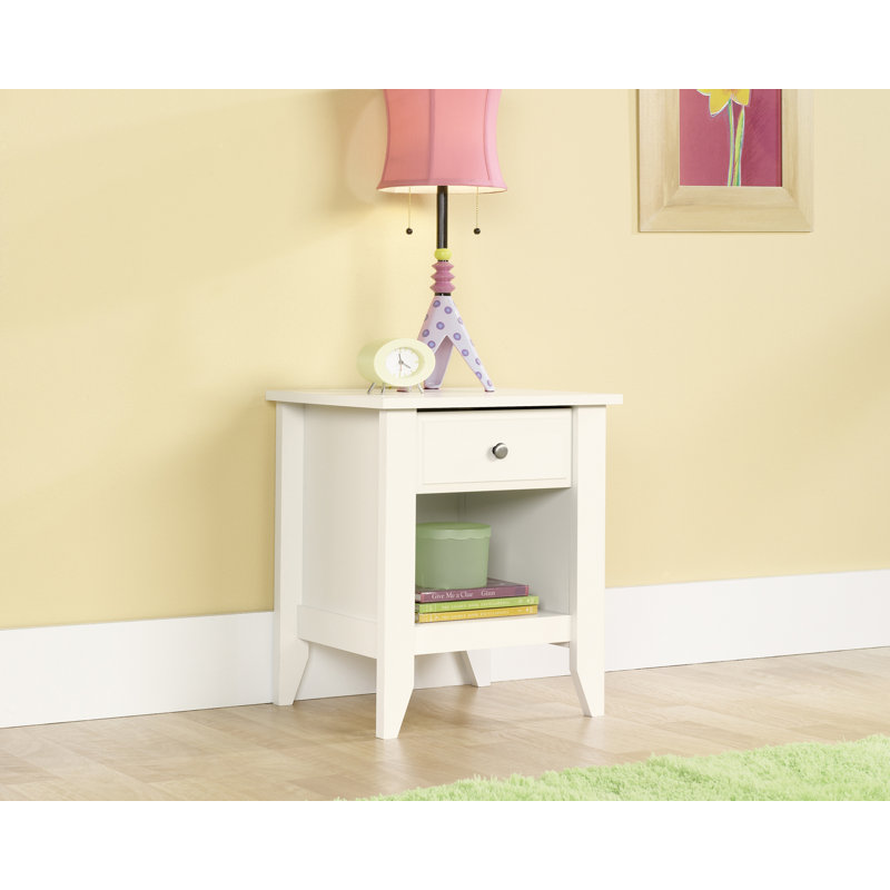 Deundray 20.88'' W Plywood / Laminate Board Nightstand, White