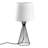 Industrial Style Table Lamp, Black Metal Body, 11.0 x 11.0 x 21.7 inches | Fabric Shade Ø8.7-11.0 x 8.7 inches | E27 Socket, Max 40W | Modern, Elegant Design for Home or Office | IP20 Rated, Bulb Not Included-543763623-543763644
