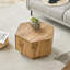 Table basse hexagonale avec tiroirs