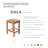 Celsina 11.75'' W Teak Shower Bench
