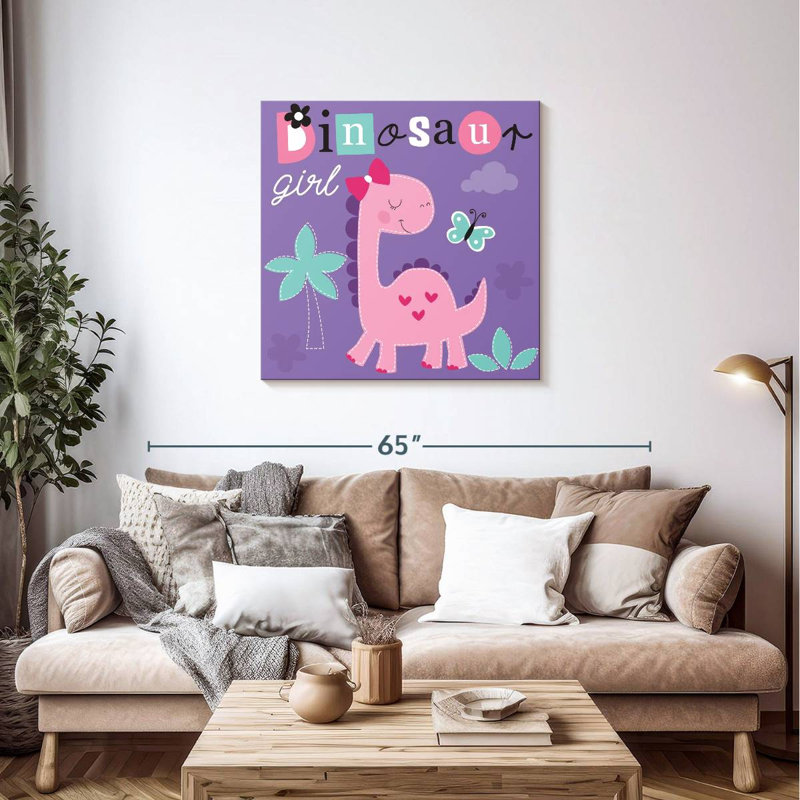 «Ashelle Dinosaur Girl», typographie, H 36 po x l 36 po