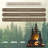 Metal Table Lamp Bear Silhouette Rustic Cabin Lodge Forest Style