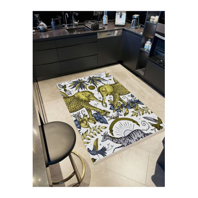 Tapis décoratif moderne lavable à la machine