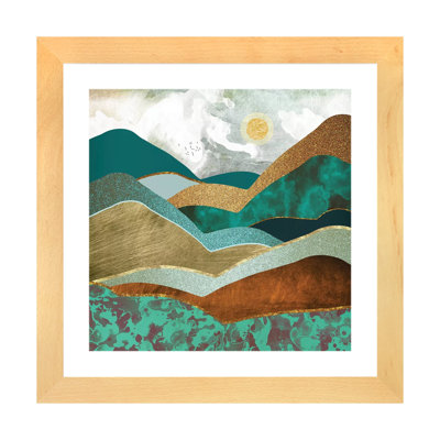Golden Hills - impression d'art graphique