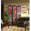 Paravent de chambre à coucher léger et luxueux en bois massif de style Qiaoqisha-1701684540