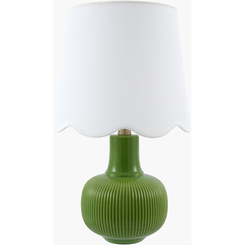 Lampe de table Gunay, Vert