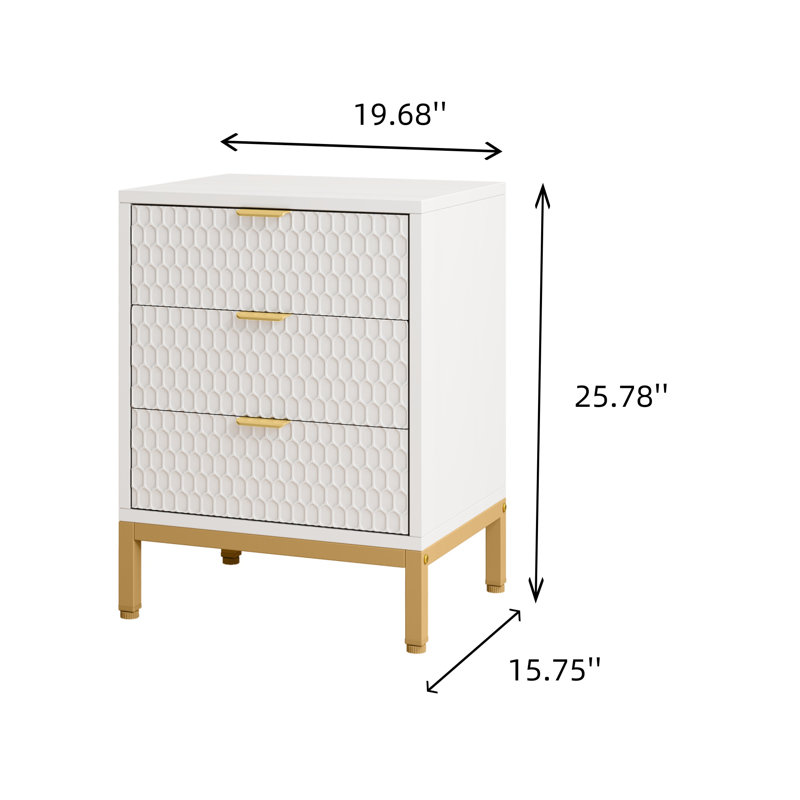 Table de chevet Modern Platinum