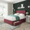 Upholstered 4 Drawers Divan Bed