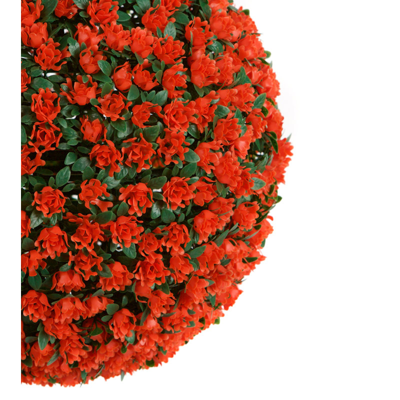 Faux Plant, 28cm H x 28cm W x 28cm D, Orange