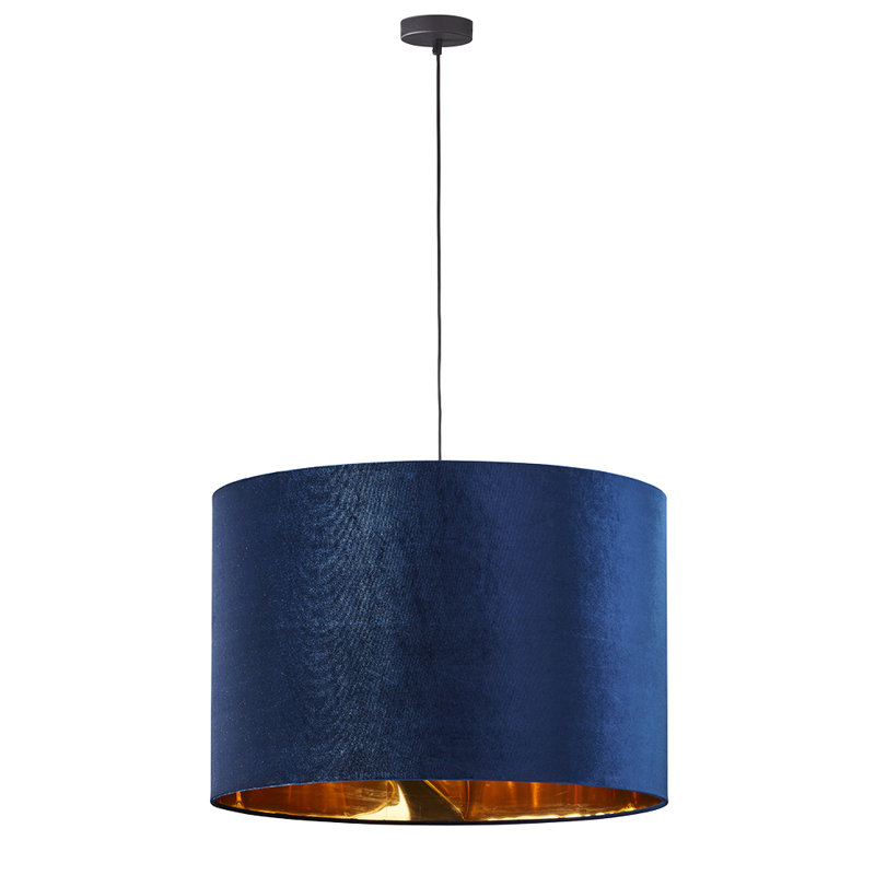 Tercino 1 - Light Pendant, 170cm H x 50cm W x 50cm D, Blue/Gold colors